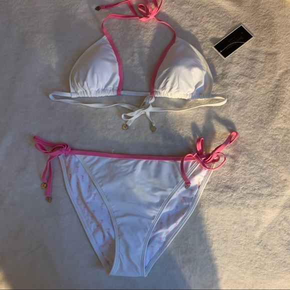 White and pink juicy couture bikini set - Picture 2 of 5